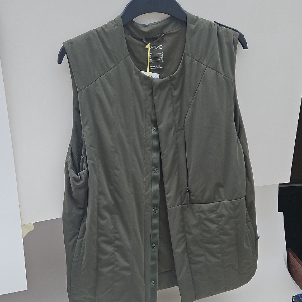 H&M Olive Green Quilted Vest
